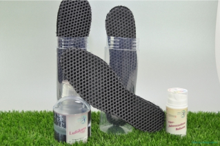 2 Stk 3D Schuheinlagen, atmungsaktiv  inkl. 1x50 ml Vier-Jahreszeiten Hautschutz Balsam